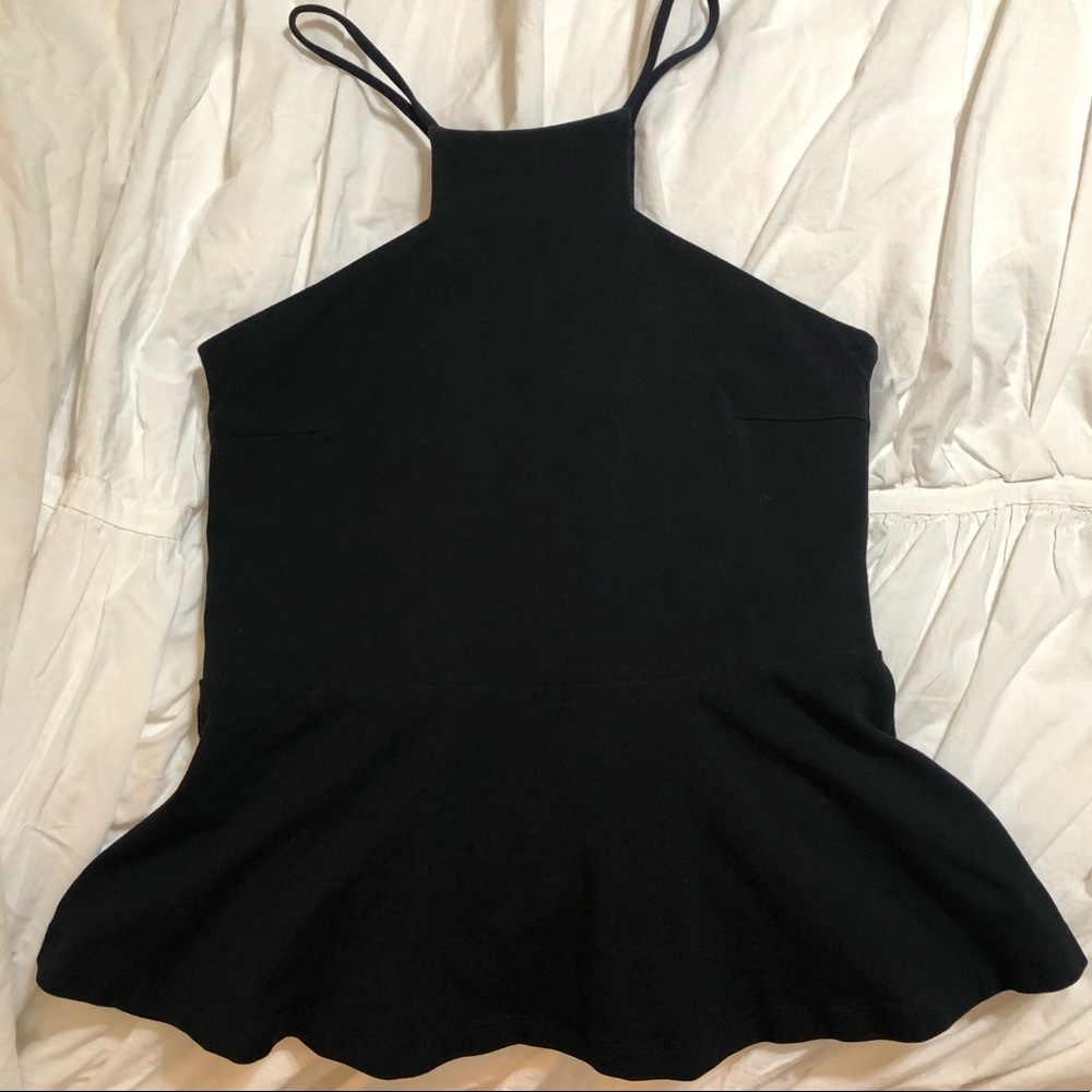 Express Black Peplum Top